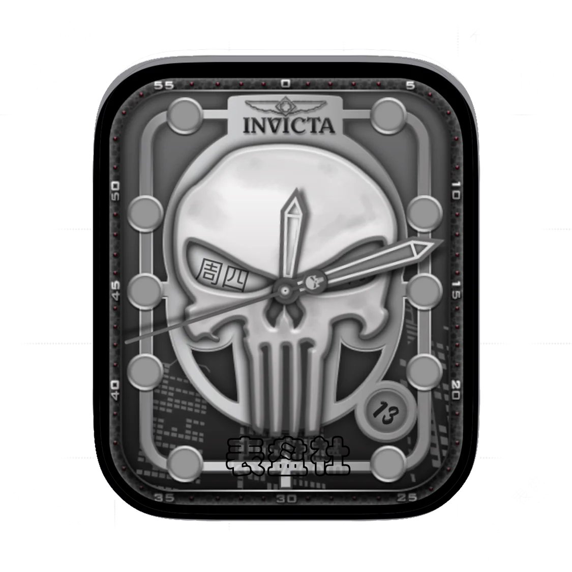 INVICTAINVICTA 因维克塔骷髅头简约表盘