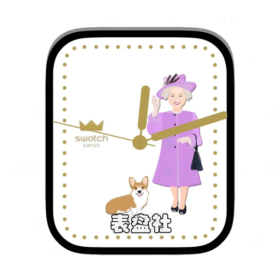 swatch斯沃琪伊丽莎白简约表盘