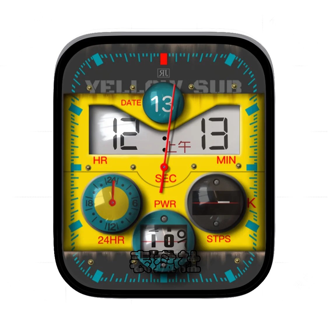 黄灰蓝多色电子三盘仪表奇特表盘