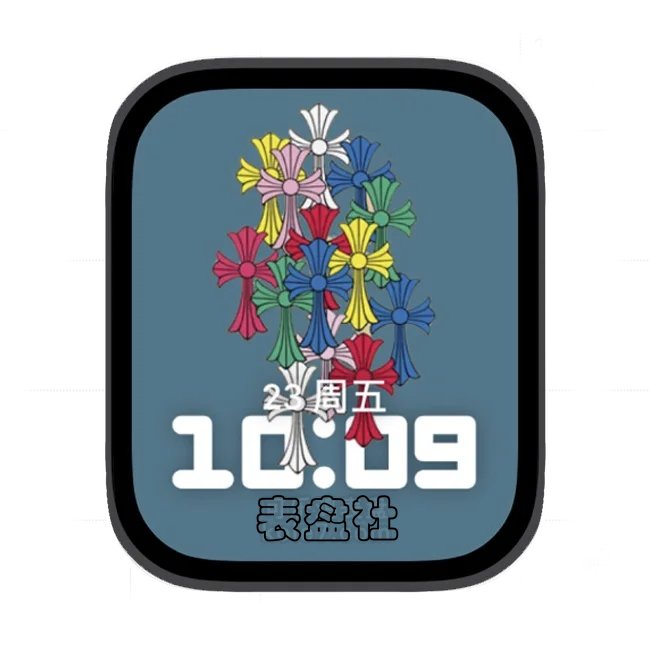 Chrome Hearts克罗心简约图标苹果Apple Watch景深人像表盘