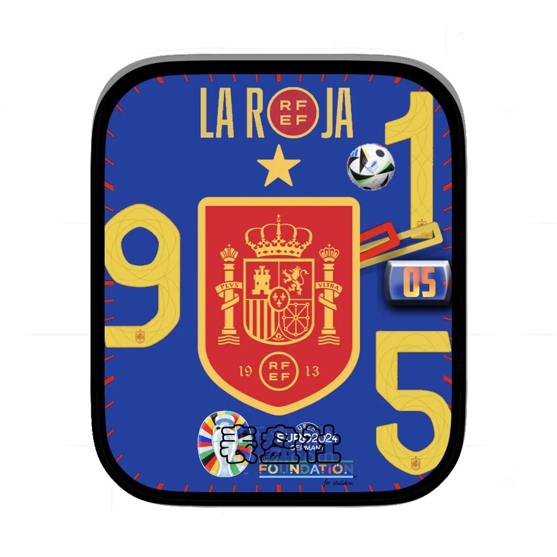 ESPAÑA 2024年西班牙欧洲杯苹果iwatch表盘