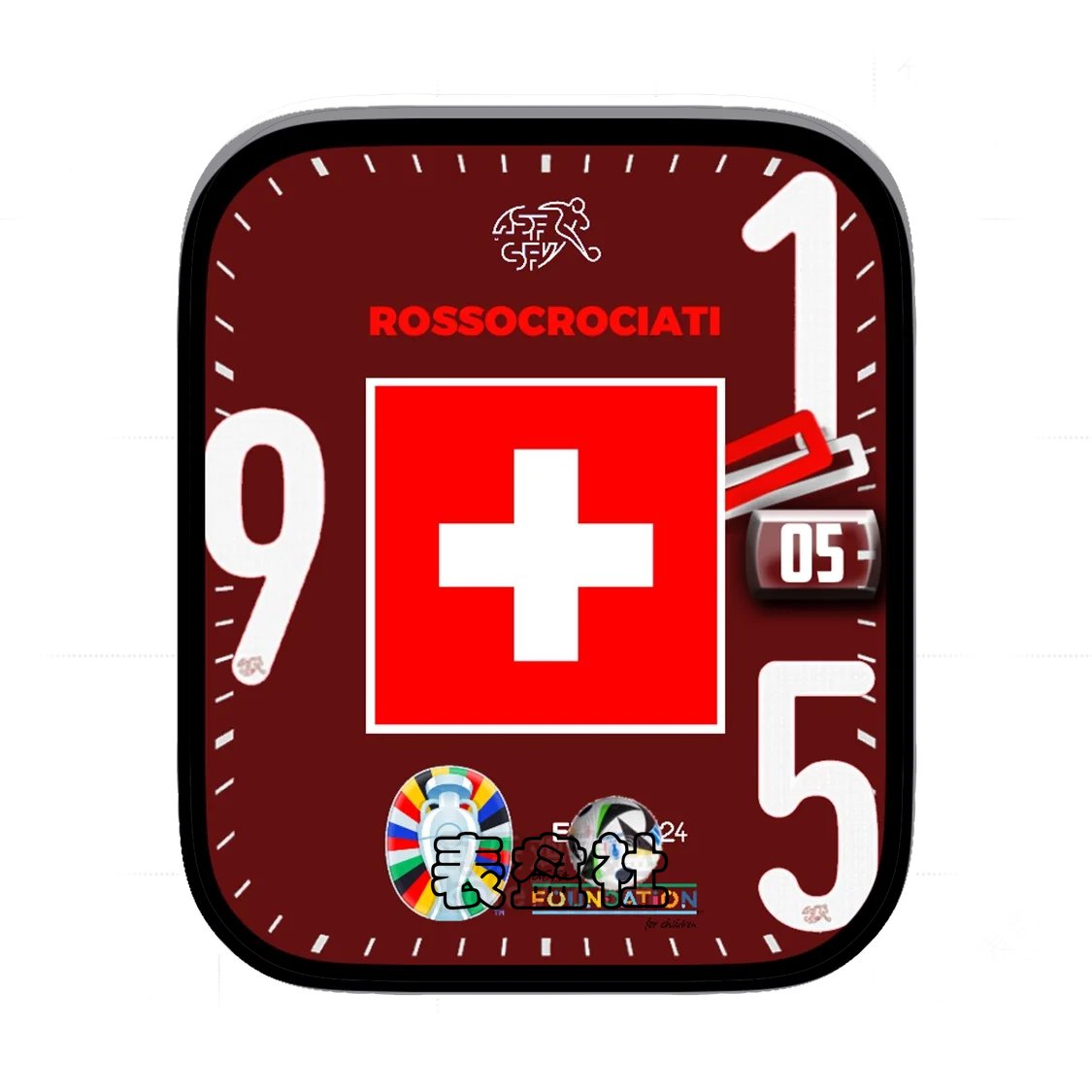 SUIZA EURO2024年瑞士欧洲杯苹果iwatch表盘