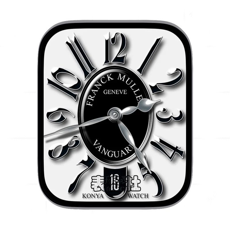 法兰克穆勒FRANCK MULLER白色表盘暗黑数字表盘表盘