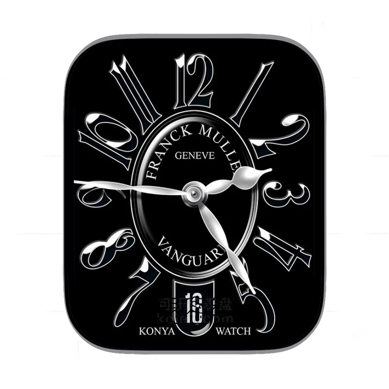 法兰克穆勒FRANCK MULLER黑色暗黑数字表盘表盘