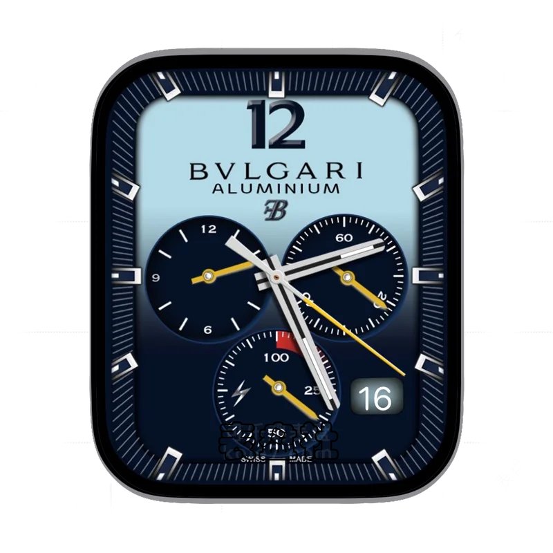 BVLGARI宝格丽深蓝色渐变浅蓝色表盘表盘