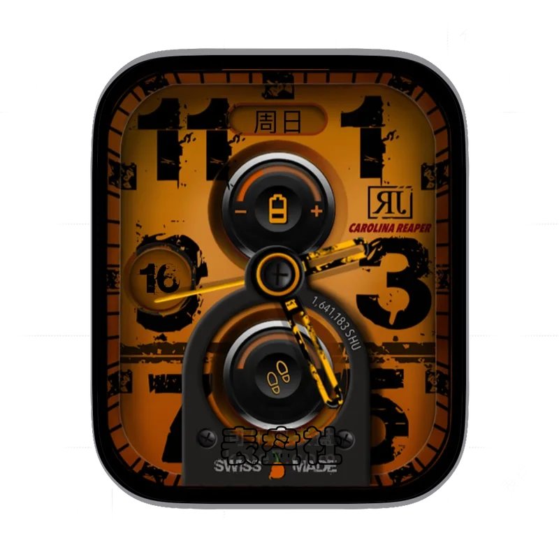 电池燃油色背景橙游戏界面表盘表盘