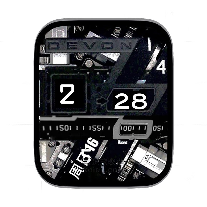 devon黑色机械炫酷表盘表盘