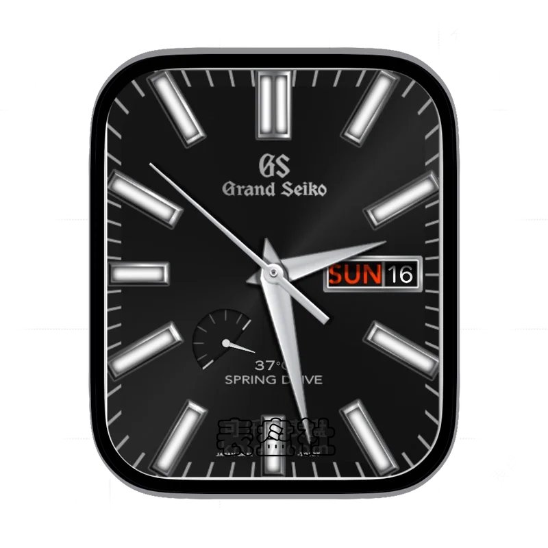 冠蓝狮Grand Seiko黑色背景表盘表盘