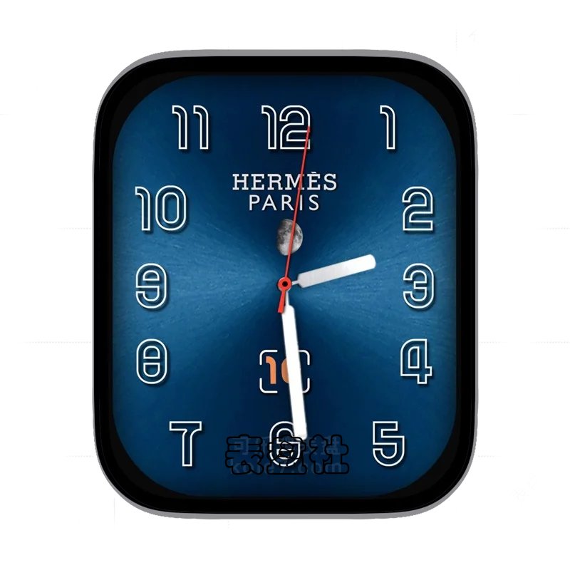 爱马仕HERMES深蓝色渐变光面表盘表盘