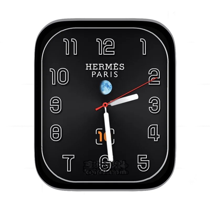 爱马仕HERMES黑色背景简约表盘表盘