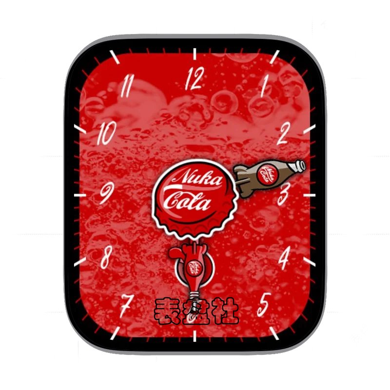 可口可乐红色背景汽水表盘表盘