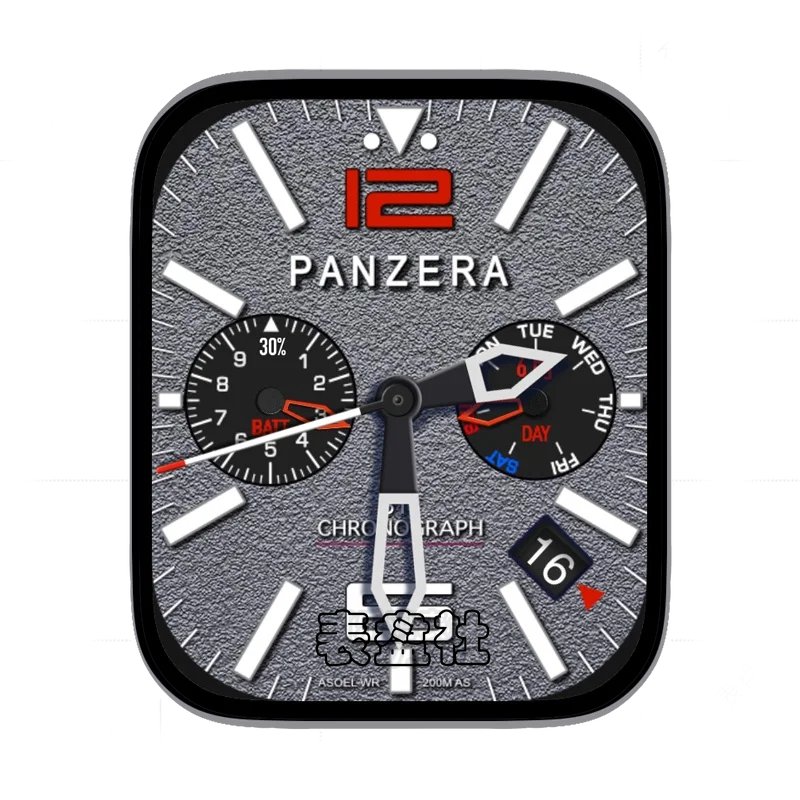 沛纳海Panerai灰色水泥背景表盘表盘