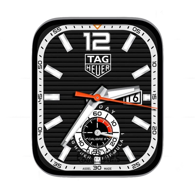 tag heuer泰格豪雅黑色背景表盘表盘