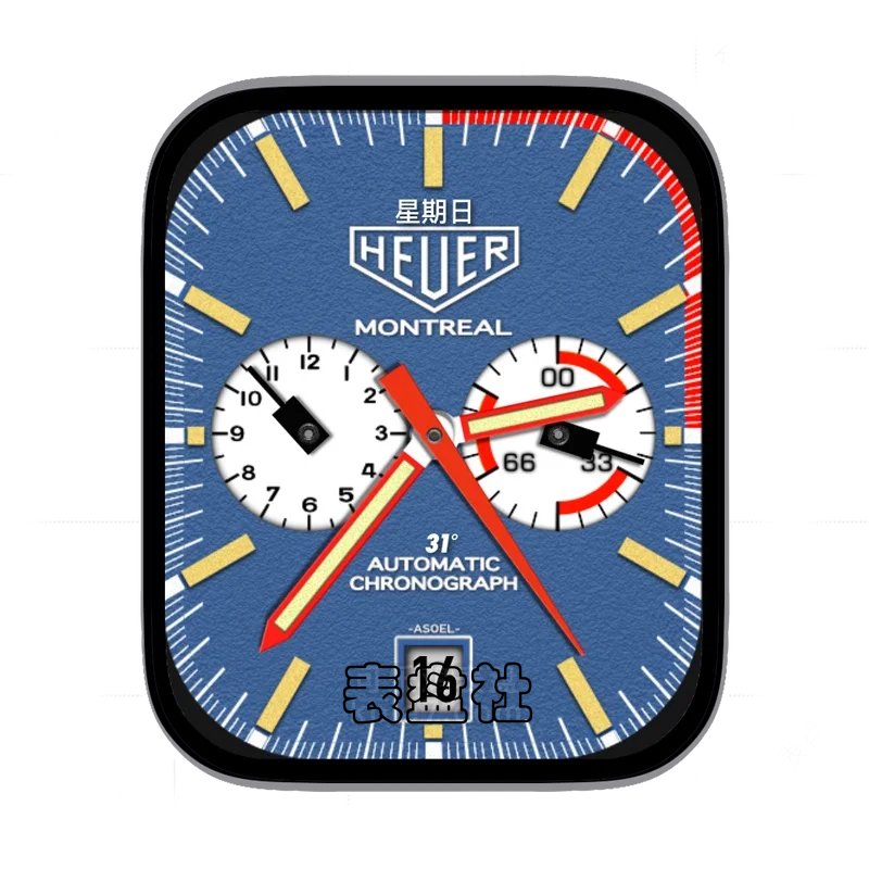 tagheuer泰格豪雅蓝色表盘表盘