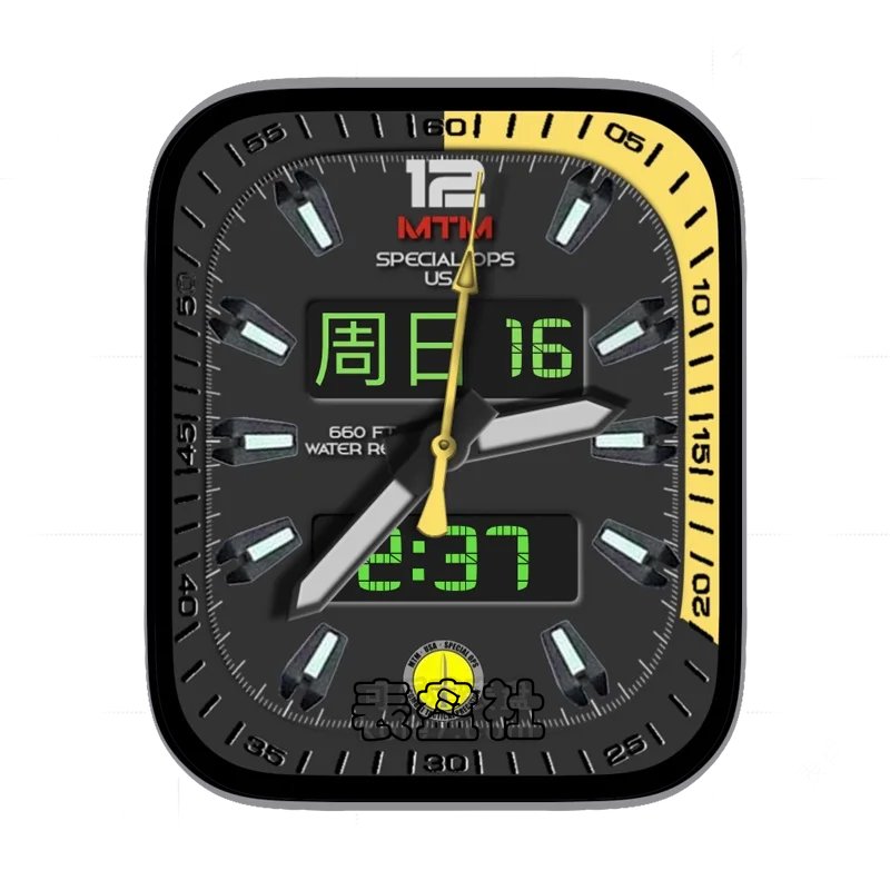 黑灰色背景黄色刻度表盘表盘