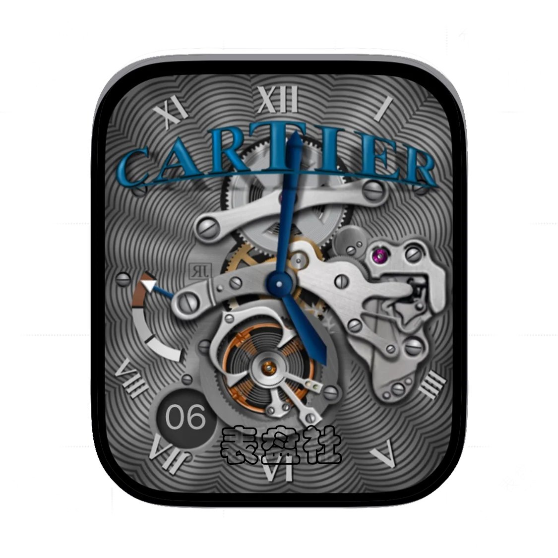 Cartier卡地亚机械陀飞轮年历表盘