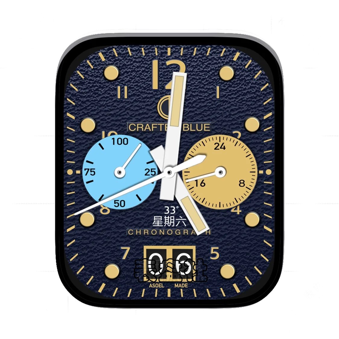 Crafter Blue 香港独立制磨砂质感双盘式年历Ultra专用表盘