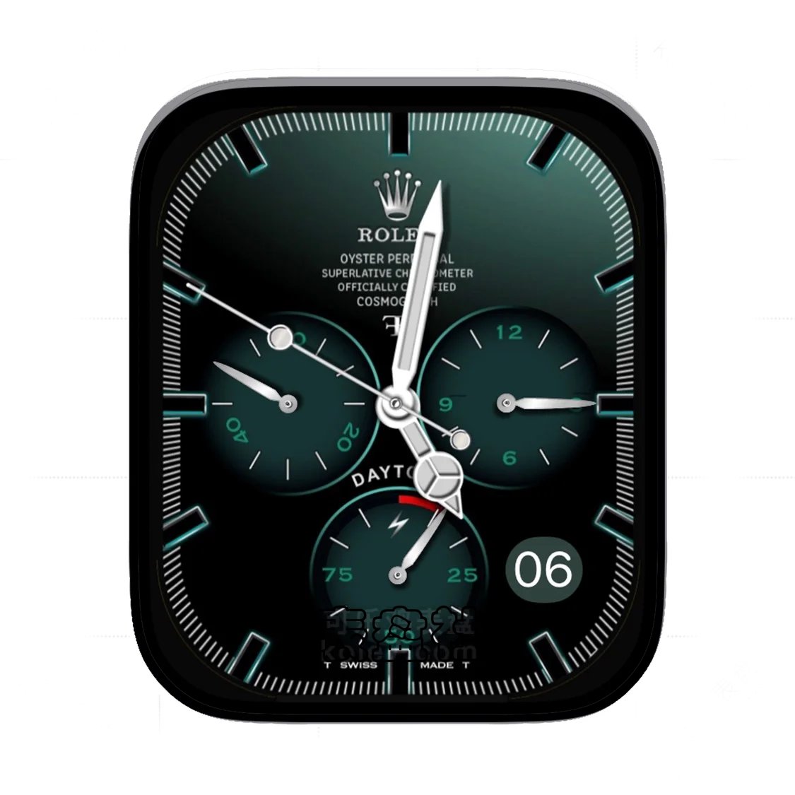 Rolex劳力士墨绿三盘式年历表盘