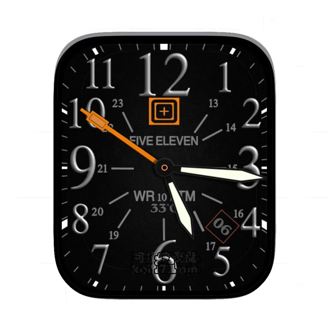 Five Eleven Field Watch军表酷黑简约数字Ultra专用表盘