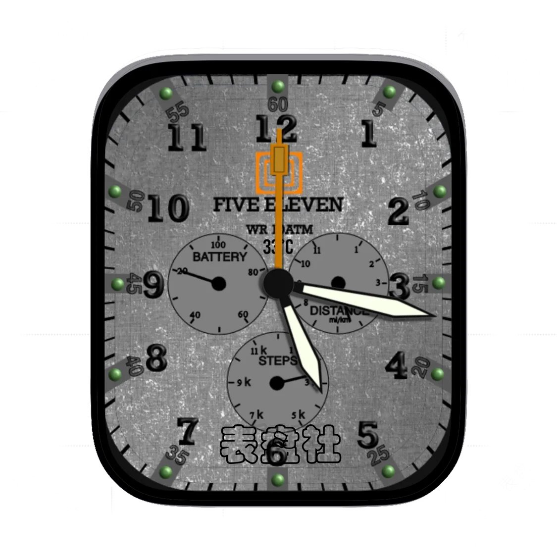 Five Eleven简约灰三盘式Ultra专用表盘