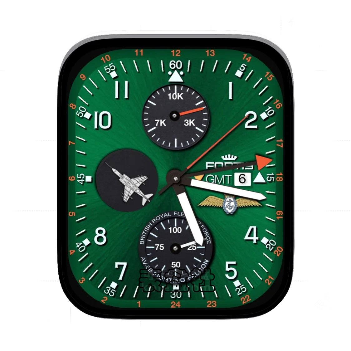 fortis富利斯英国皇家舰队空军三盘式Ultra专用表盘