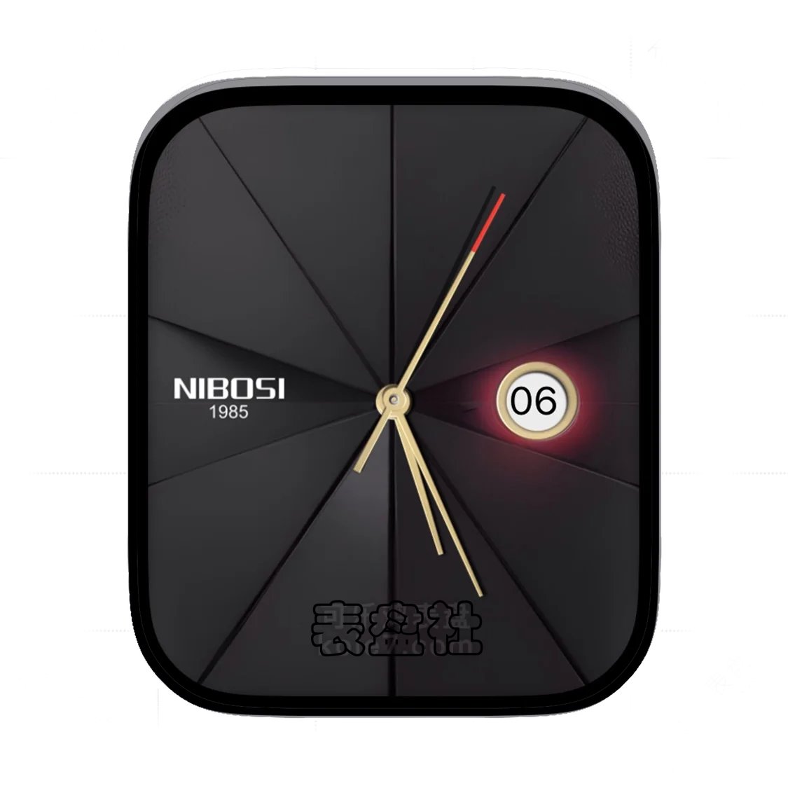 NIBOSI尼波斯灰黑简约表盘