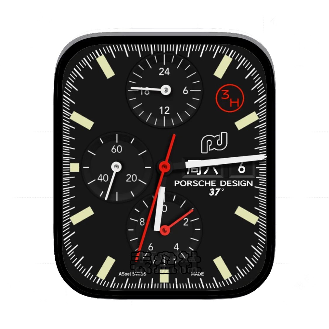 PORSCHE DESIGN保时捷设计三盘式Ultra专用表盘