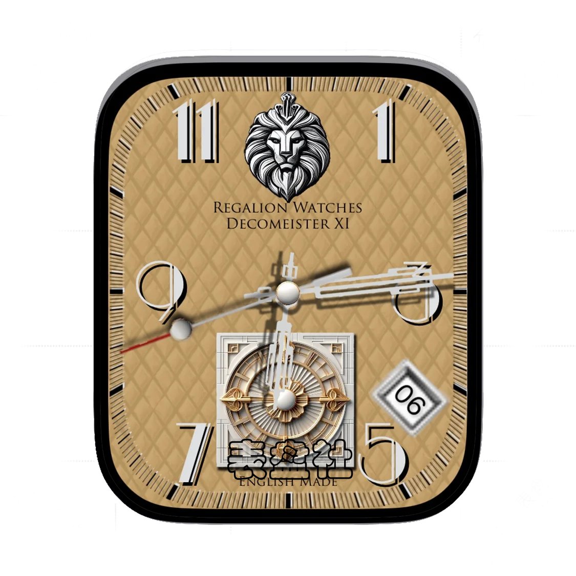 Regalion狮子头logo简约数字年历Ultra专用表盘