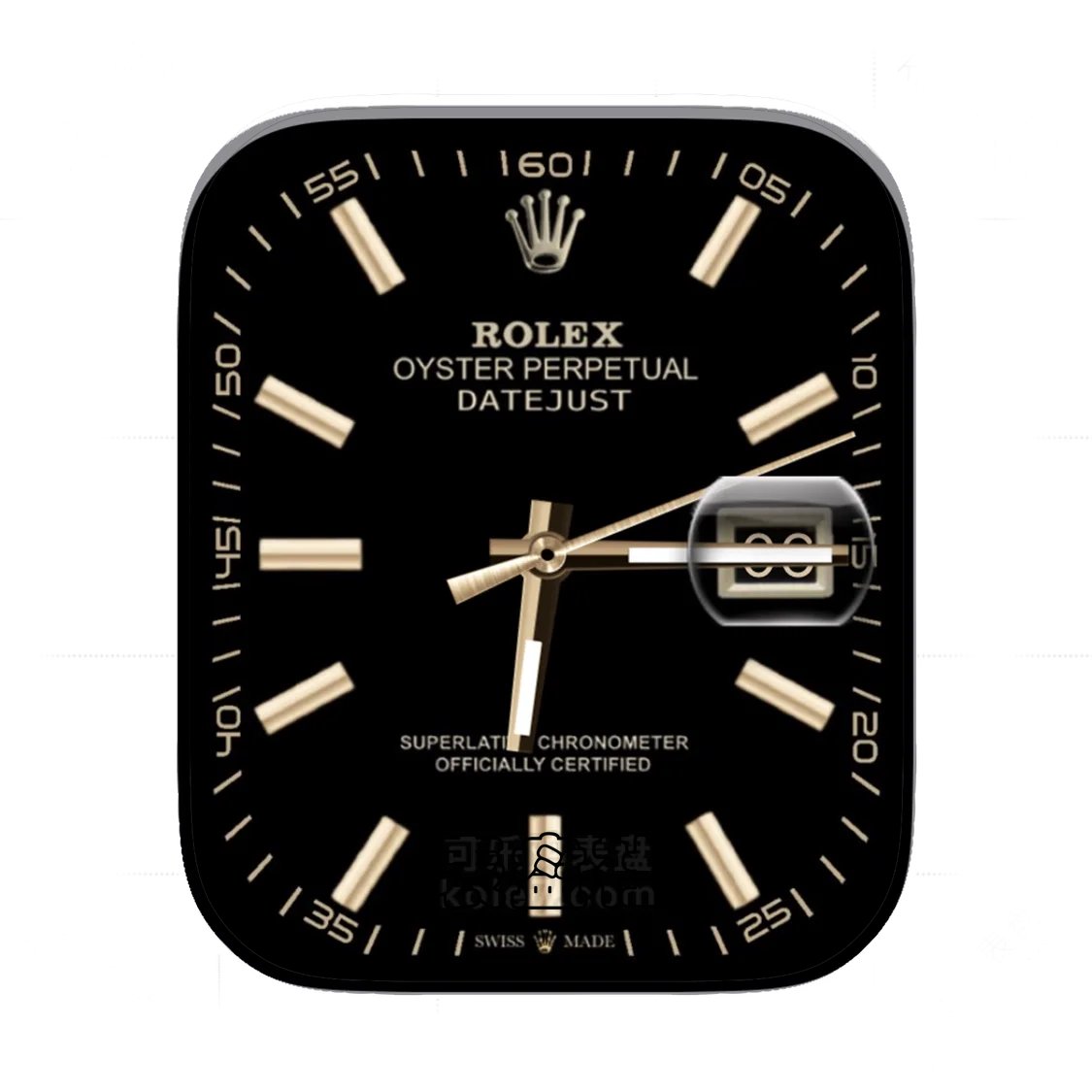 Rolex劳力士酷黑简约年历Ultra专用表盘