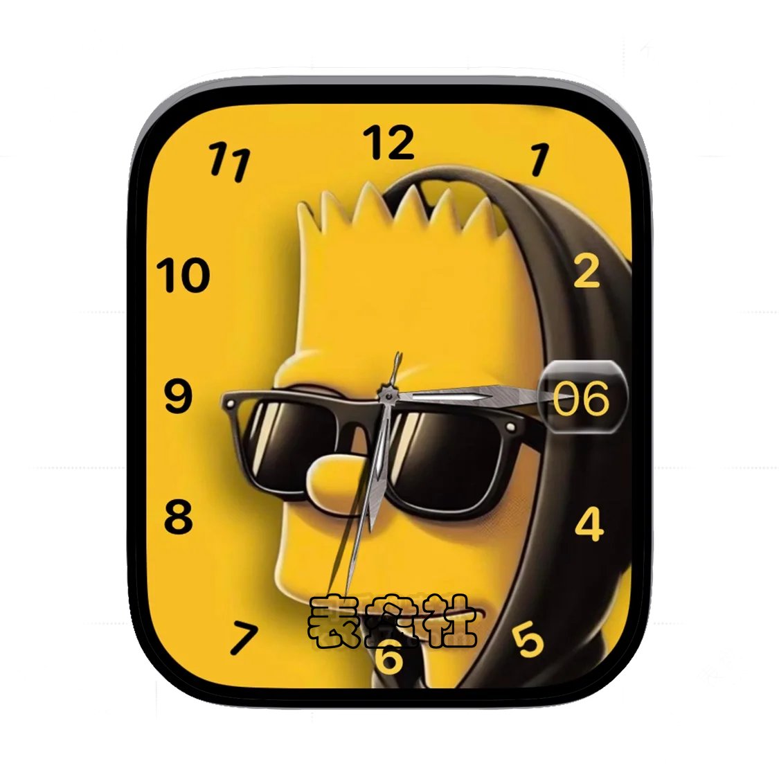 Simpson辛普森简约数字年历表盘