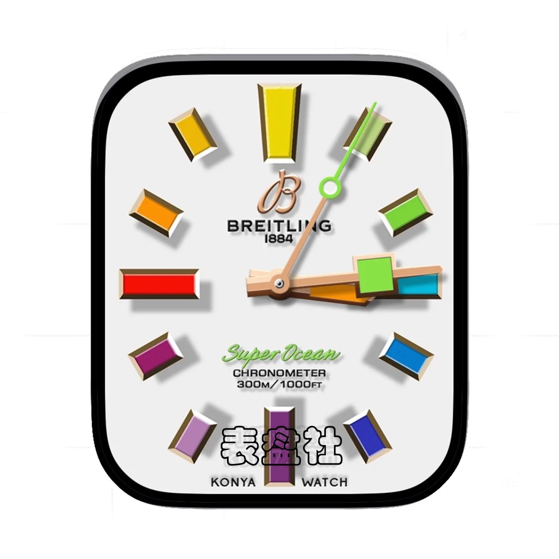BREITLING百年灵彩虹时刻3D质感简约表盘