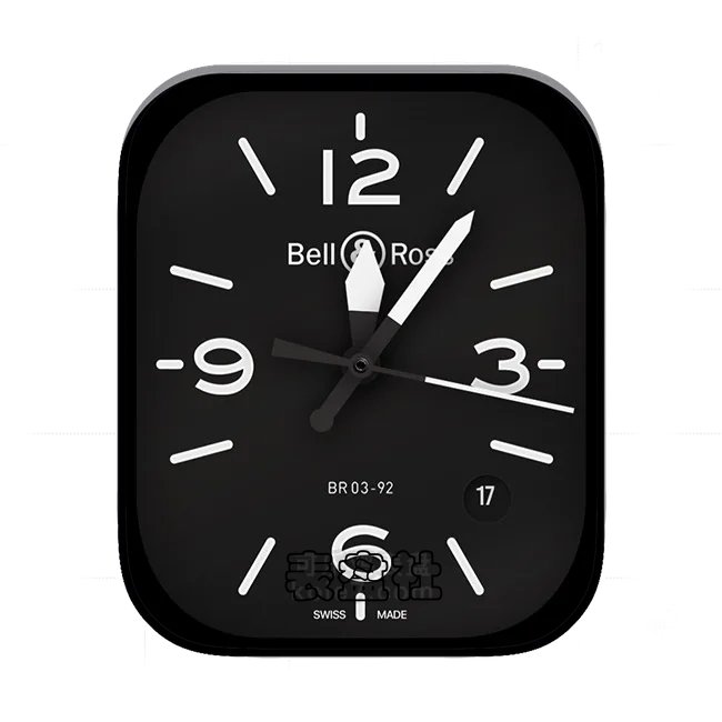 Bell&Ross柏莱士炭黑色数字年历指针简约UItra专用表盘