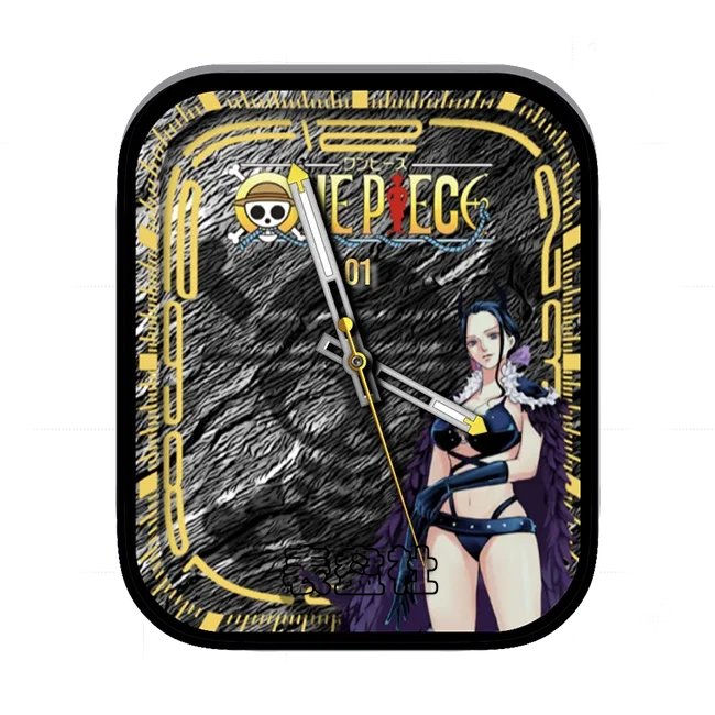 NEPECE海贼王角色人物炭黑黄年历指针表盘