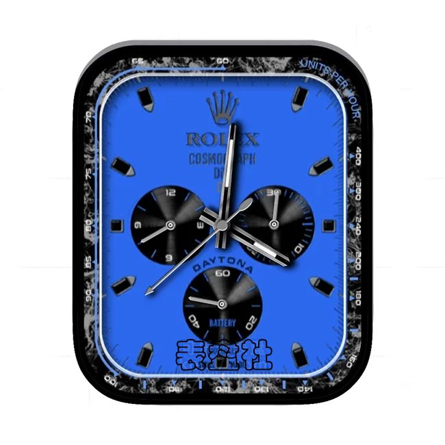ROLEX劳力士酷黑蓝三盘式指针表盘