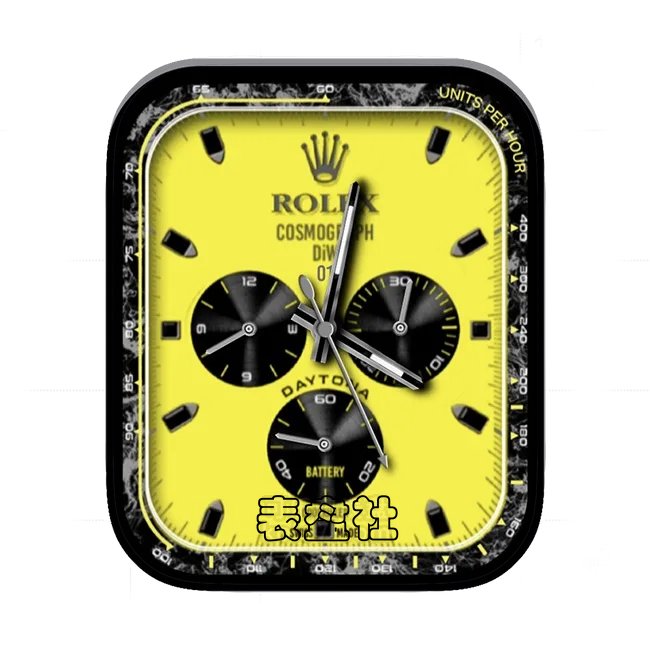 ROLEX劳力士酷黑黄三盘式指针表盘
