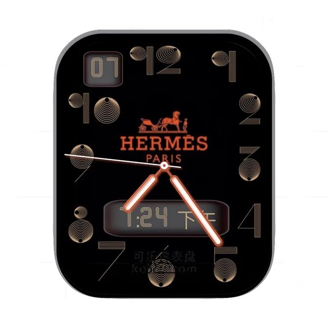 HERMES爱马仕时间年历指针表盘
