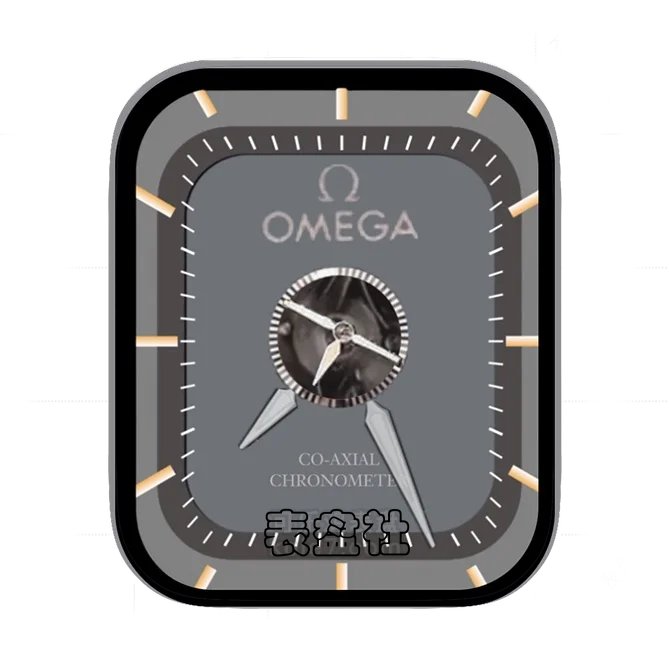 OMEGA欧米茄炭灰色单盘式简约表盘