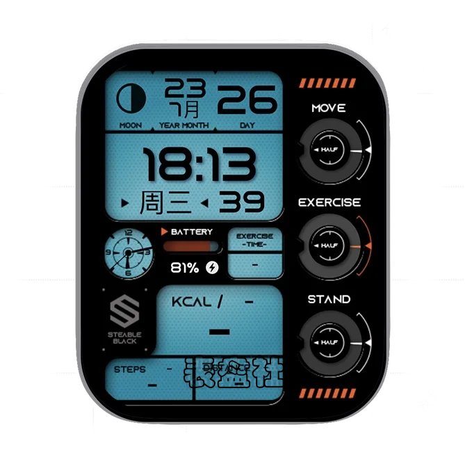 多功能日期时间表盘