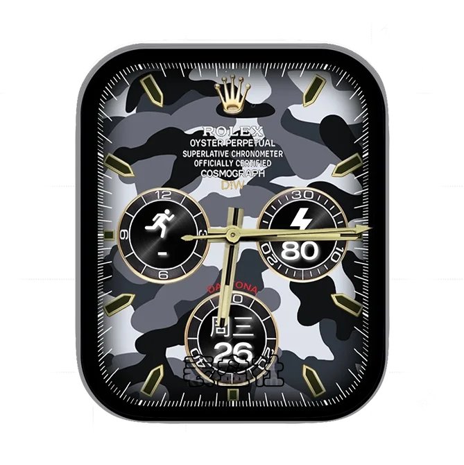 ROLEX劳力士金属铜三盘式日期时间年历指针表盘