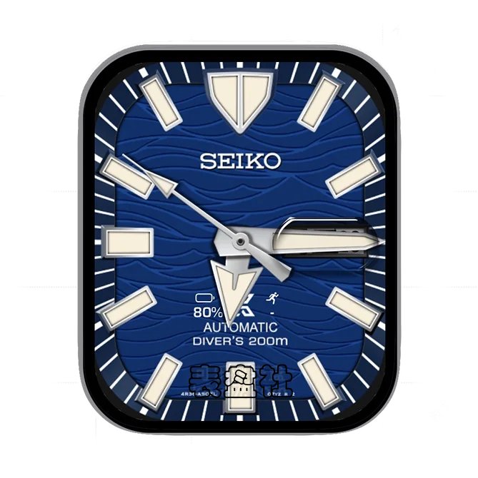 SEIKO精工深蓝色浪纹形指针UItra专用表盘