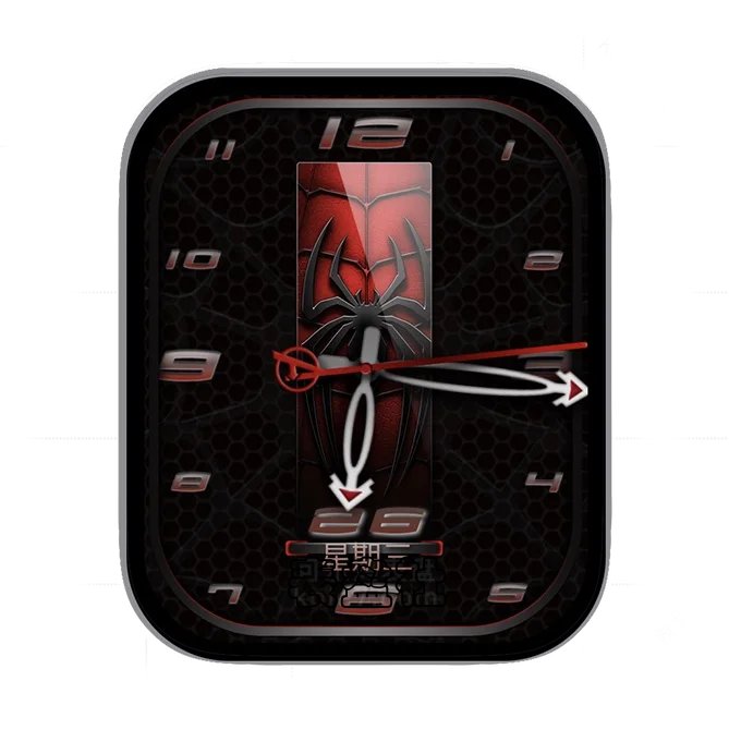 蜘蛛牌数字日期年历指针表盘