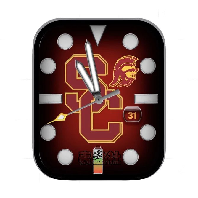 西方骑士数字年历指针表盘