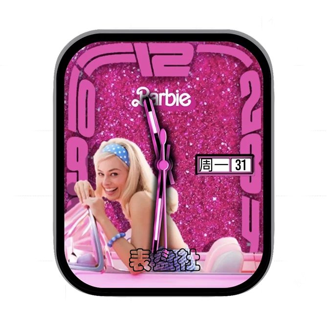 Barbie芭比给夏天补充一点粉色多巴胺表盘