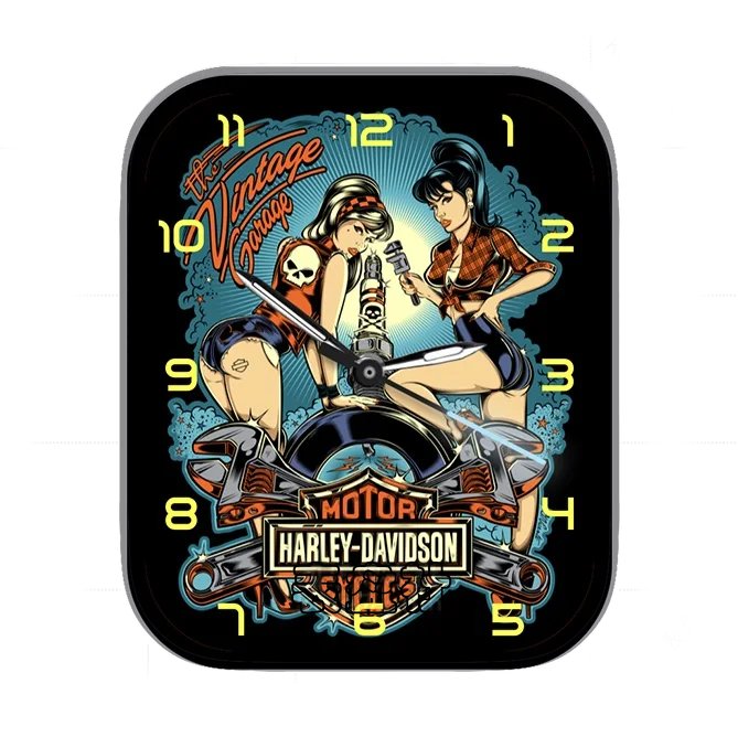 HARLEY-DAVIDSON哈雷摩托机车俱乐部美女骑士数字指针表盘
