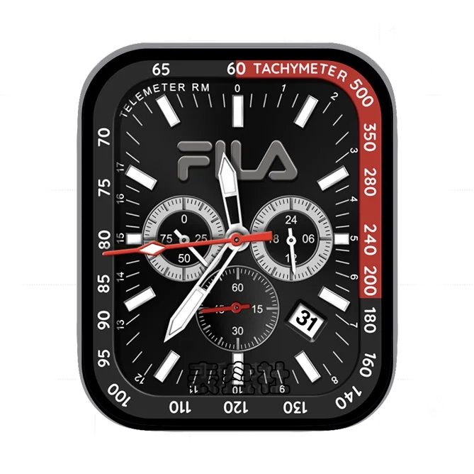 FILA斐乐品牌三盘式年历指针表盘