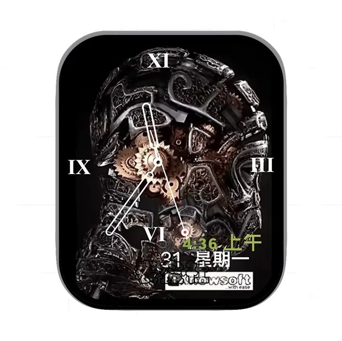艺术家眼中的世界未来日期时间指针表盘