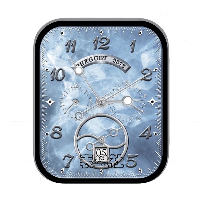 BREGUET宝玑天空白三盘式数字年历指针表盘