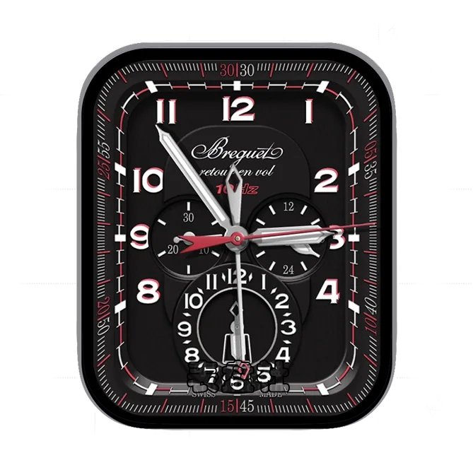 -glashutte格拉苏蒂酷黑色三盘式数字指针表盘