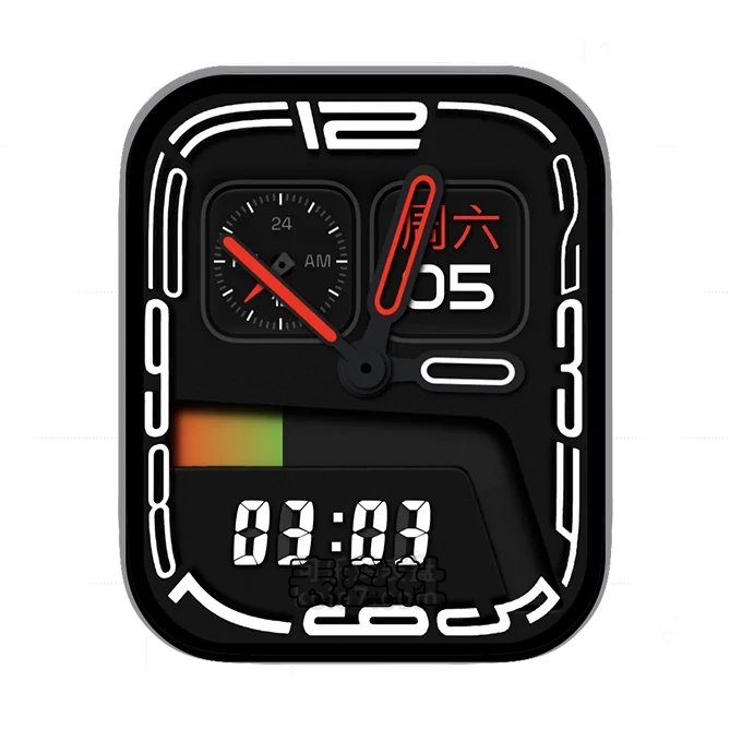 watch单盘式日期时间UItra专用表盘