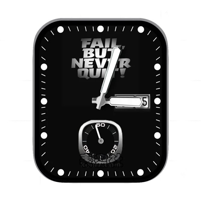 单盘式简约年历表盘